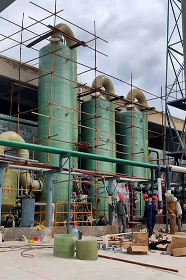 北?；夭Ａт搰娏芩U氣處理安裝現場